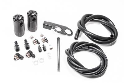 RADIUM Engineering - RADIUM Engineering 20-0729-FL Dual Catch Can for Nissan Z33 V35 VQ35DE/HR Lock