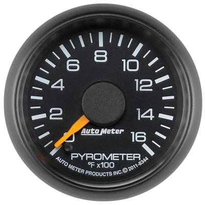 AutoMeter - AutoMeter 8344 Factory Match Electric Pyrometer Gauge 0-1600 F 2-1/16" for GM