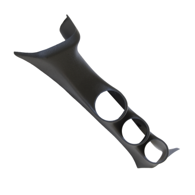 AutoMeter - AutoMeter 17313 Full Triple Pod A-Pillar Gauge Black 2-1/16" for 08-10 Ford SD