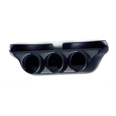 AutoMeter - AutoMeter 18023 Triple Overhead Console Black 2-1/16" for 99-07 Silverado/Sierra