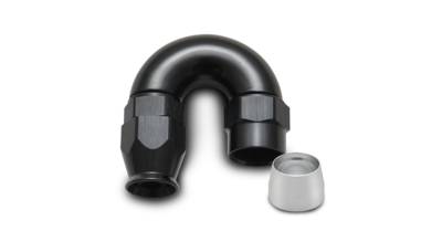 Vibrant Performance - Vibrant 28808 180-DEG High Flow Hose End Fitting for PTFE Lined Hose -8AN