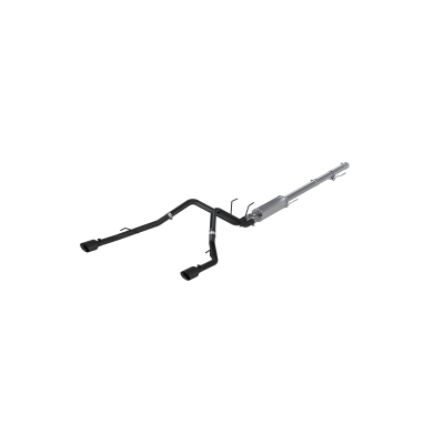 MBRP Exhaust - MBRP Exhaust S5146BLK Blk 3" Cat-Back 2.5" Dual Rear Exit for 09-24 RAM 1500