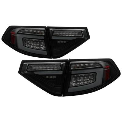 Spyder Auto - Spyder Auto 5086747 Black LED Taillights Smoke for 08-14 Subaru Impreza
