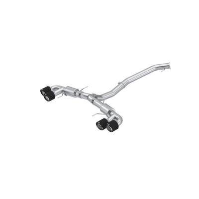 MBRP Exhaust - MBRP Exhaust S44073CF T304 3.5" Cat-Back Dual Split Rear for 09-24 GT-R 3.8L