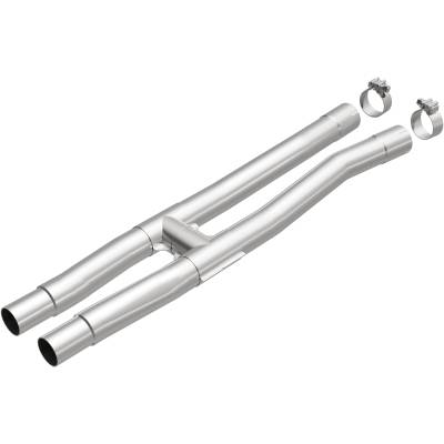 MagnaFlow Exhaust Products - MagnaFlow 19644 Direct-Fit Muffler Replacement Kit w/o Muffler for 24 Mustang