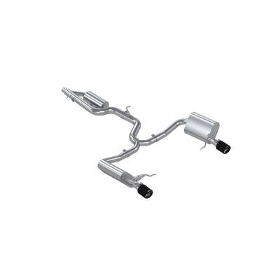 MBRP Exhaust - MBRP Exhaust S46183CF T304 3" Cat-Back 2.5" Rear for 17-19 Sportwagen/Alltrack