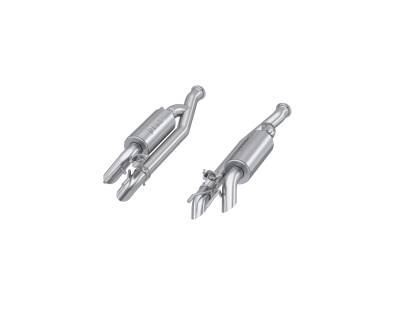 MBRP Exhaust - MBRP Exhaust S5601304 2.5" Cat-Back Dual Split Quad Outlet for 19-25 Benz G63