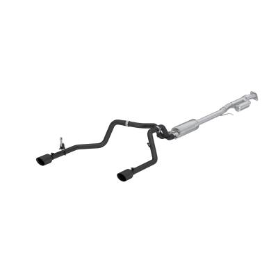 MBRP Exhaust - MBRP Exhaust S5021BLK Blk 3" Rear Cat-Back 2.5" Dual 19-26 Silverado/Sierra 1500