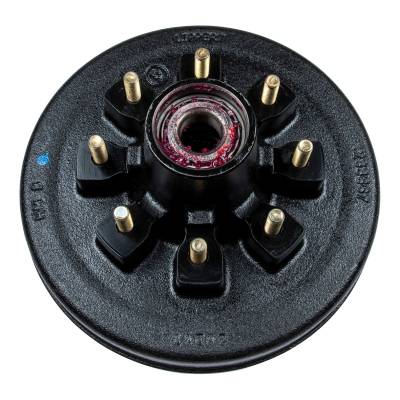 CURT - CURT 814203 12" RV Brake Drum Hub for 7k Axle 8x6.5" 1/2" Stud Fully Assembled