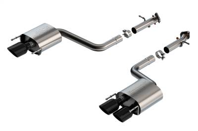 Borla - Borla Exhaust 11981BC S-Type Axle-Back System Black Tip for 15+ Lexus RC-F/IS500