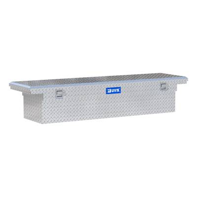 UWS - Bright Aluminum 72" Crossover Truck Tool Box w/Low Profile Heavy Packaging