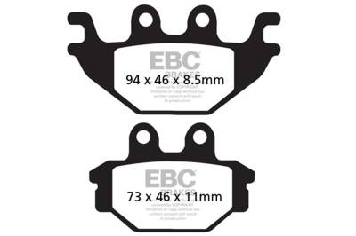 EBC Motorcycle Brakes - EBC Motorcycle Brakes FA377X Carbon x Pads for Enduro/MX Bikes