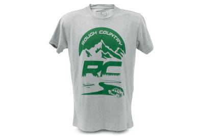 Rough Country Suspension Systems - Rough Country 84093SM T-Shirt RC Mountains HEATHER GRAY SM