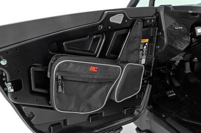 Rough Country Suspension Systems - Rough Country Door Storage Bags Black for 2024 Polaris RZR XP 93165