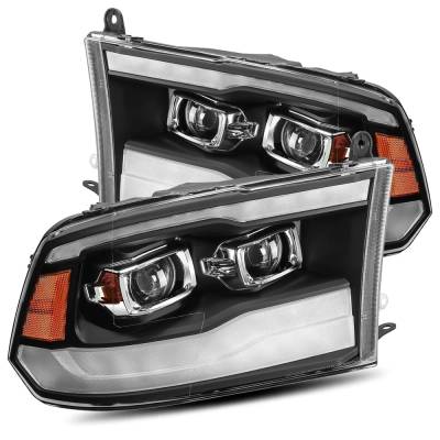 AlphaRex - AlphaRex 880539 Black LED Projector Headlights for 09-18 Dodge Ram