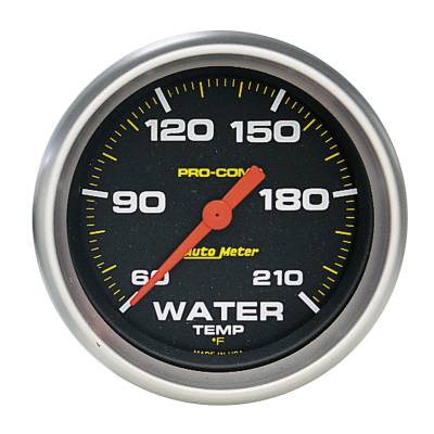 AutoMeter - AutoMeter 5469 Pro-Comp Electic Water Temp Gauge 60-210°F 2-5/8"
