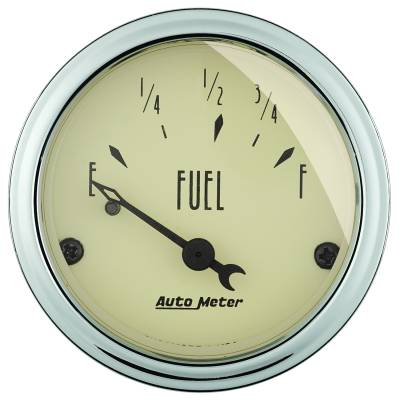 AutoMeter - AutoMeter 1816 Air-Core Antique Beige Fuel Level Gauge 73-10Ohm 2-1/16"