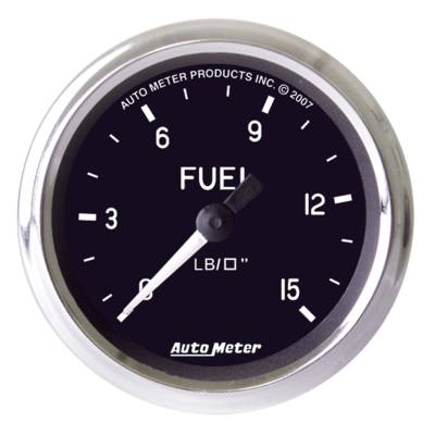 AutoMeter - AutoMeter 201010 Cobra Mechanical Fuel Pressure Gauge 0-15PSI 2-1/16"