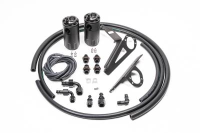 RADIUM Engineering - RADIUM Engineering 20-0096-FL Dual Catch Can Kit for 00-05 S2000 LHD Fluid Lock