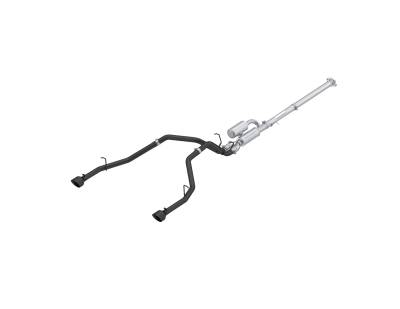 MBRP Exhaust - MBRP Exhaust S5156BLK Black 3" Cat-Back 2.5" Dual Exit for 25-26 RAM 1500 3.0L