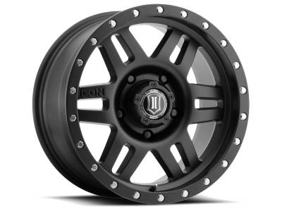ICON Alloys - ICON Alloys Six Speed 17x8.5 5x5.0 -6mm Satin Black 1417857345SB