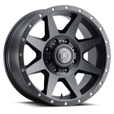 ICON Alloys - ICON Alloys Rebound 20x9 8x6.5 12mm Satin Black 1820908055SB