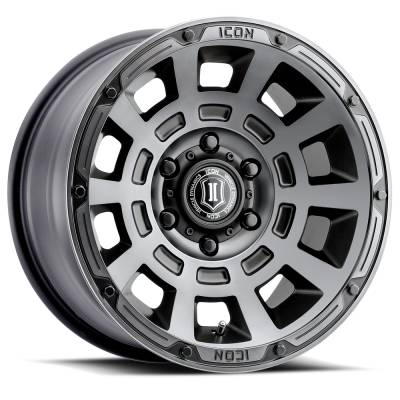 ICON Alloys - ICON Alloys Thrust 17x8.5 5x5.0 -6mm Satin Black 2817857345SSBT
