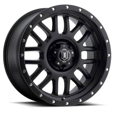 ICON Alloys - ICON Alloys Alpha 20x9 6x135 16mm Satin Black 1220906356SB