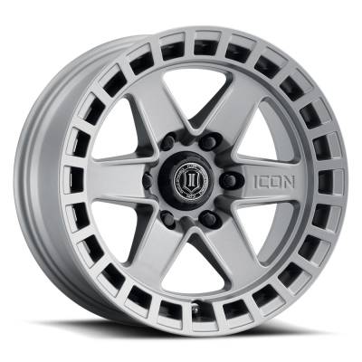 ICON Alloys - ICON Alloys Raider 17x8.5 6x120 0mm Titanium 3417859447TT