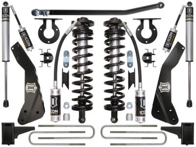 ICON Vehicle Dynamics - ICON K63131 Stage-1 4-5.5" Coilover Conversion Lift Kit for 11-16 Ford F250/F350