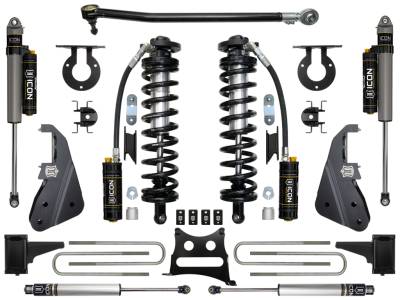 ICON Vehicle Dynamics - ICON K63154 Stage 4 4-5.5" Coilover Conversion Lift Kit for 17-22 Ford F250 SD