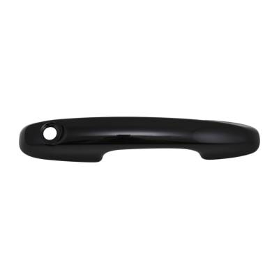 Coast To Coast - Coast To Coast CCIDH68590BBK Gloss Black Door Handle Cover No Pass Keyhole Set-4