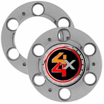 Coast To Coast - Coast To Coast IWCC2040 Chrome 4x4 Wheel Center Caps Bolt-On 4pc