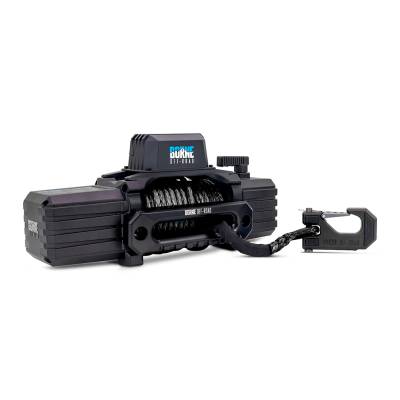 Mishimoto - Mishimoto BNWN-10-SBK Borne Off-Road 10K Winch Black Synthetic Rope