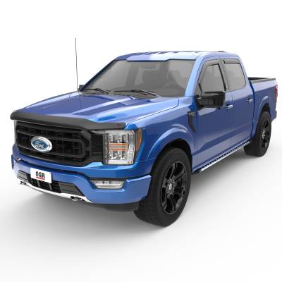 EGR - EGR 303581 Superguard Hood Guard Bugdeflector Smoke for 21-25 Ford F150