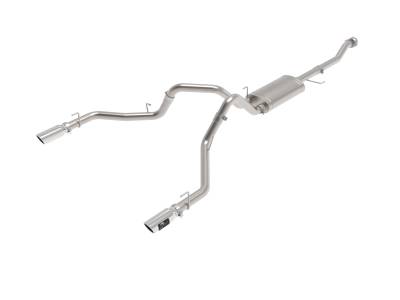 aFe Power - aFe 49-33127-P RR 3" Cat Back Exhaust System Dual w/Polished for 21-26 F150