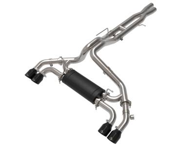 aFe Power - aFe 49-38098-B 3-2.5" Cat-Back Exhaust w/Blk Tip for 21-26 Jeep Wrangler JL 6.4L