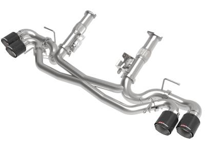 aFe Power - aFe 49-34127NM-C Exhaust System w/o Muffler Carbon for 20-26 Corvette E-Ray 6.2L