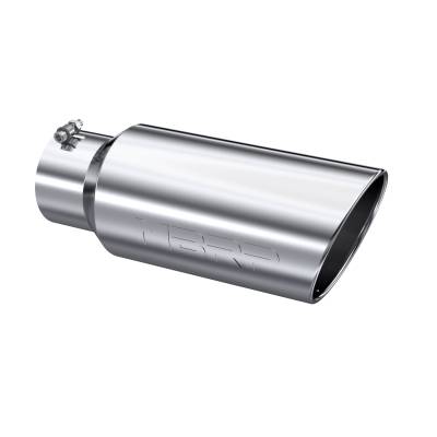 MBRP Exhaust - MBRP Exhaust T5127 T304 SS 5" In Single Wall Rolled Angle Cut 7" Outlet Tip