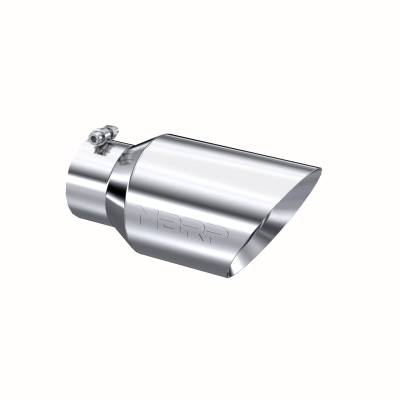 MBRP Exhaust - MBRP Exhaust T5072 T304 SS 4" Inlet Dual Wall Angle Cut 6" Outlet Tip Universal