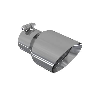 MBRP Exhaust - MBRP Exhaust T5151 T304 SS 3" Inlet Dual Wall Angle Cut 4.5" Outlet Tip