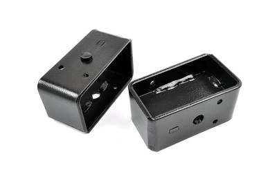 Rough Country Suspension Systems - Rough Country 3" Steel Rear Leaf Spring Lift Blocks Pair 6594