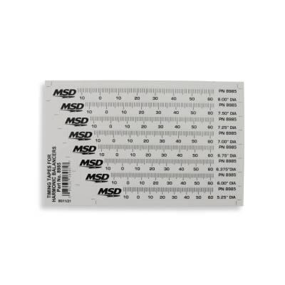MSD - MSD Ignition 8985 5.25-8.00" Engine Timing Tape Harmonic Balancer