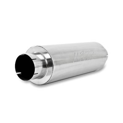 MBRP Exhaust - MBRP Exhaust M2220A AL 5" In/Out 8" Dia Body 31" Overall Quiet Tone Muffler Univ
