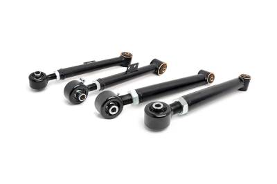 Rough Country Suspension Systems - Rough Country 11910 X-Flex Rear U/L Control Arms 2.5-6" for 97-06 Jeep TJ/Ultd
