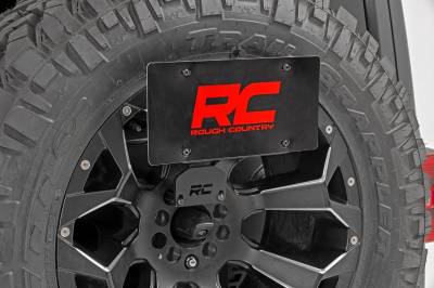 Rough Country Suspension Systems - Rough Country Spare Tire Mount License Plate Relocation Kit for Jeep JL 10534