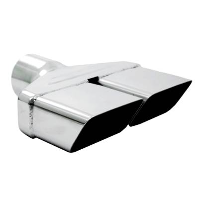 MBRP Exhaust - MBRP Exhaust T5118 T304 SS 2.5" Inlet Single Wall Angle Cut Dual 4" Out Tip