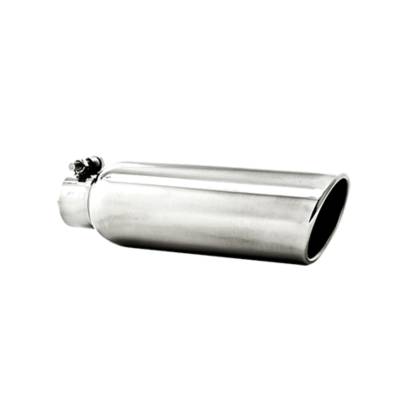 MBRP Exhaust - MBRP Exhaust T5147 T304 SS 2.25" Inlet Single Wall Rolled Angle Cut 3.5" Out Tip