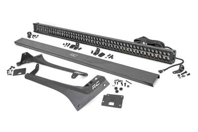 Rough Country Suspension Systems - Rough Country 70067 Windshield Mount 50" LED Light Bar Kit for 18-26 Jeep JL/JT