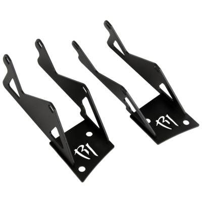 Rigid Industries - Rigid Industries 40335 Double A-Pillar Mount Brackets for 07-18 Jeep Wrangler JK